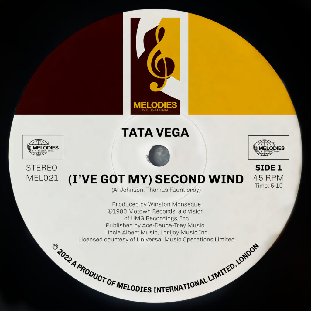 Tata Vega / Al Johnson – (I’ve Got My) Second Wind / I’ve Got My Second Wind 12″ product image