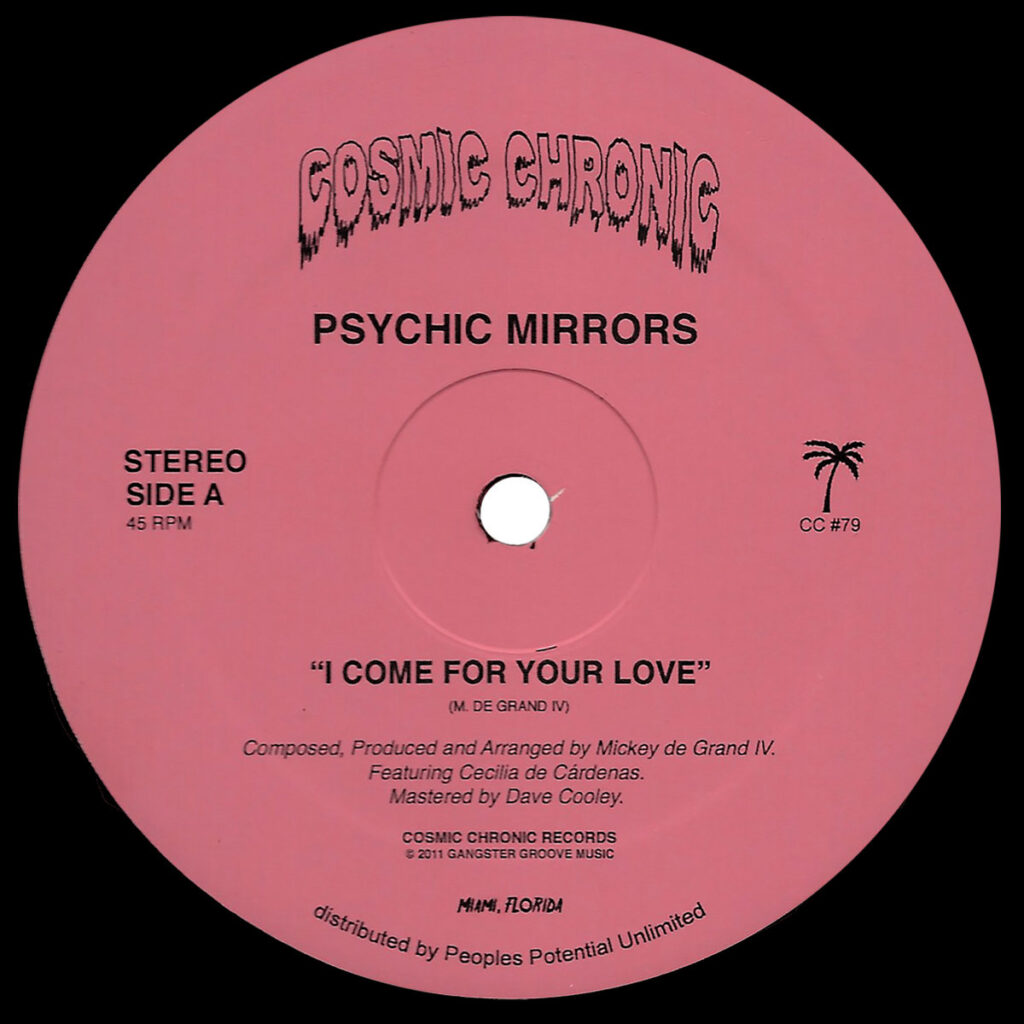 Psychic Mirrors ‎– I Come For Your Love 12″ product image