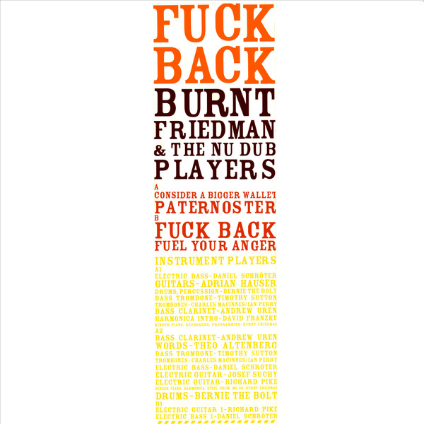 Burnt Friedman & The Nu Dub Players – Fuck Back album cover