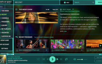 Hearts of Space homepage