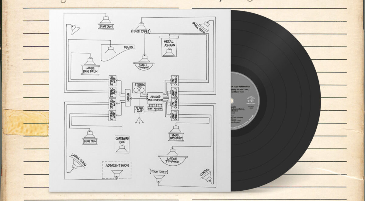 LP cover and LP of Cage, Cross, Tudor and Ichiyanagi