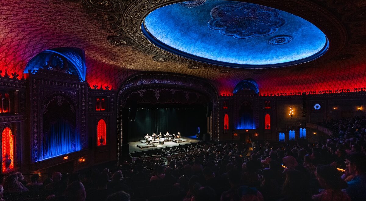 Eli Johnson and the Phillip Glass Ensemble at Big Ears in Knoxville.